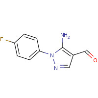 1437485-36-3 5-amino-1-(4-fluorophenyl)pyrazole-4-carbaldehyde chemical structure