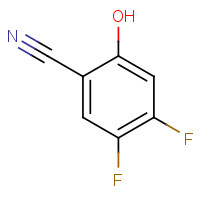 186590-36-3 4,5-difluoro-2-hydroxybenzonitrile chemical structure