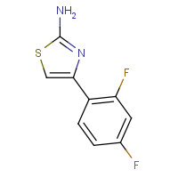 105512-80-9 4-(2,4-difluorophenyl)-1,3-thiazol-2-amine chemical structure