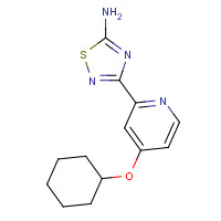 1179362-30-1 3-(4-cyclohexyloxypyridin-2-yl)-1,2,4-thiadiazol-5-amine chemical structure