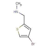 814255-78-2 1-(4-bromothiophen-2-yl)-N-methylmethanamine chemical structure