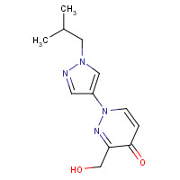 1314397-55-1 3-(hydroxymethyl)-1-[1-(2-methylpropyl)pyrazol-4-yl]pyridazin-4-one chemical structure