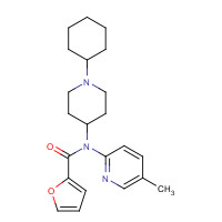518286-36-7 N-(1-cyclohexylpiperidin-4-yl)-N-(5-methylpyridin-2-yl)furan-2-carboxamide chemical structure