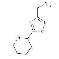 1036454-35-9 3-ethyl-5-piperidin-2-yl-1,2,4-oxadiazole chemical structure
