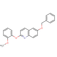 623146-99-6 2-(2-methoxyphenoxy)-6-phenylmethoxyquinoline chemical structure