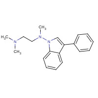 60662-16-0 N,N,N'-trimethyl-N'-(3-phenylindol-1-yl)ethane-1,2-diamine chemical structure