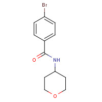 1153383-64-2 4-bromo-N-(oxan-4-yl)benzamide chemical structure