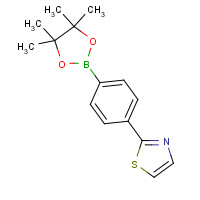 1358778-98-9 2-[4-(4,4,5,5-tetramethyl-1,3,2-dioxaborolan-2-yl)phenyl]-1,3-thiazole chemical structure