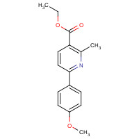 2004-63-9 ethyl 6-(4-methoxyphenyl)-2-methylpyridine-3-carboxylate chemical structure