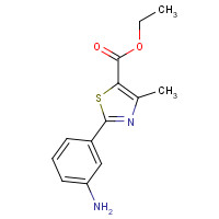 209538-96-5 ethyl 2-(3-aminophenyl)-4-methyl-1,3-thiazole-5-carboxylate chemical structure