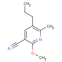 139548-87-1 2-methoxy-6-methyl-5-propylpyridine-3-carbonitrile chemical structure