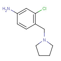 689300-83-2 3-chloro-4-(pyrrolidin-1-ylmethyl)aniline chemical structure