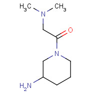 1266199-08-9 1-(3-aminopiperidin-1-yl)-2-(dimethylamino)ethanone chemical structure
