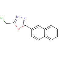 300665-29-6 2-(chloromethyl)-5-naphthalen-2-yl-1,3,4-oxadiazole chemical structure