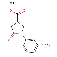 345297-82-7 methyl 1-(3-aminophenyl)-5-oxopyrrolidine-3-carboxylate chemical structure