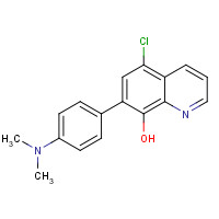648896-44-0 5-chloro-7-[4-(dimethylamino)phenyl]quinolin-8-ol chemical structure