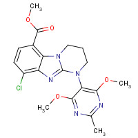 1173979-30-0 methyl 9-chloro-1-(4,6-dimethoxy-2-methylpyrimidin-5-yl)-3,4-dihydro-2H-pyrimido[1,2-a]benzimidazole-6-carboxylate chemical structure
