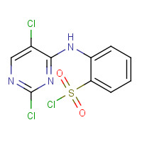 1341200-76-7 2-[(2,5-dichloropyrimidin-4-yl)amino]benzenesulfonyl chloride chemical structure