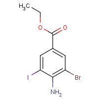 437707-51-2 ethyl 4-amino-3-bromo-5-iodobenzoate chemical structure