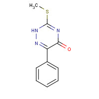 1566-37-6 3-methylsulfanyl-6-phenyl-2H-1,2,4-triazin-5-one chemical structure
