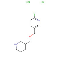 1185316-47-5 2-chloro-5-(piperidin-3-ylmethoxymethyl)pyridine;dihydrochloride chemical structure