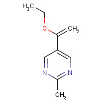 1421922-89-5 5-(1-ethoxyethenyl)-2-methylpyrimidine chemical structure