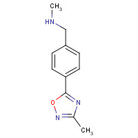 884507-32-8 N-methyl-1-[4-(3-methyl-1,2,4-oxadiazol-5-yl)phenyl]methanamine chemical structure