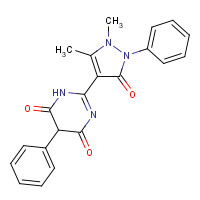 21585-49-9 2-(1,5-dimethyl-3-oxo-2-phenylpyrazol-4-yl)-5-phenyl-1H-pyrimidine-4,6-dione chemical structure