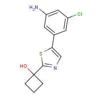 1312536-75-6 1-[5-(3-amino-5-chlorophenyl)-1,3-thiazol-2-yl]cyclobutan-1-ol chemical structure