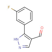 161398-15-8 5-(3-fluorophenyl)-1H-pyrazole-4-carbaldehyde chemical structure