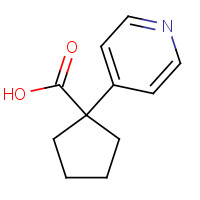 610791-44-1 1-pyridin-4-ylcyclopentane-1-carboxylic acid chemical structure