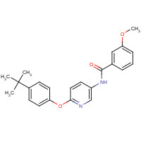 224804-64-2 N-[6-(4-tert-butylphenoxy)pyridin-3-yl]-3-methoxybenzamide chemical structure