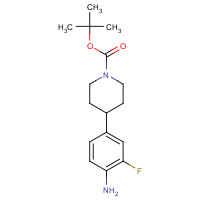 1488342-80-8 tert-butyl 4-(4-amino-3-fluorophenyl)piperidine-1-carboxylate chemical structure