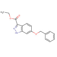 865887-12-3 ethyl 6-phenylmethoxy-1H-indazole-3-carboxylate chemical structure