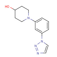 1398744-10-9 1-[3-(triazol-1-yl)phenyl]piperidin-4-ol chemical structure