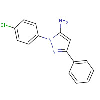 72411-49-5 2-(4-chlorophenyl)-5-phenylpyrazol-3-amine chemical structure