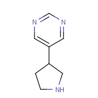 1211531-57-5 5-pyrrolidin-3-ylpyrimidine chemical structure