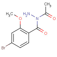 1231191-67-5 N-acetyl-4-bromo-2-methoxybenzohydrazide chemical structure