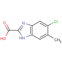 827042-63-7 5-chloro-6-methyl-1H-benzimidazole-2-carboxylic acid chemical structure