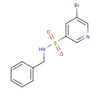 1086064-93-8 N-benzyl-5-bromopyridine-3-sulfonamide chemical structure