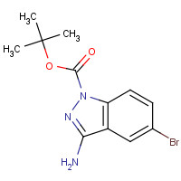 1093307-38-0 tert-butyl 3-amino-5-bromoindazole-1-carboxylate chemical structure