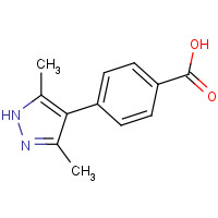 185252-69-1 4-(3,5-dimethyl-1H-pyrazol-4-yl)benzoic acid chemical structure