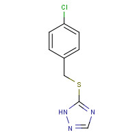 134796-34-2 5-[(4-chlorophenyl)methylsulfanyl]-1H-1,2,4-triazole chemical structure