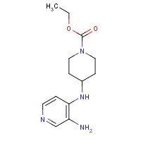 183283-22-9 ethyl 4-[(3-aminopyridin-4-yl)amino]piperidine-1-carboxylate chemical structure