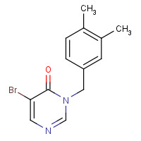 960298-49-1 5-bromo-3-[(3,4-dimethylphenyl)methyl]pyrimidin-4-one chemical structure