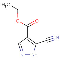 119741-57-0 ethyl 5-cyano-1H-pyrazole-4-carboxylate chemical structure