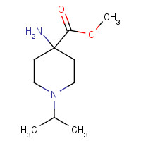 939761-35-0 methyl 4-amino-1-propan-2-ylpiperidine-4-carboxylate chemical structure