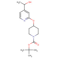 960001-30-3 tert-butyl 4-[4-(1-hydroxyethyl)pyridin-2-yl]oxypiperidine-1-carboxylate chemical structure