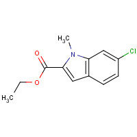 43142-81-0 ethyl 6-chloro-1-methylindole-2-carboxylate chemical structure