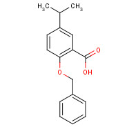 1285515-85-6 2-phenylmethoxy-5-propan-2-ylbenzoic acid chemical structure